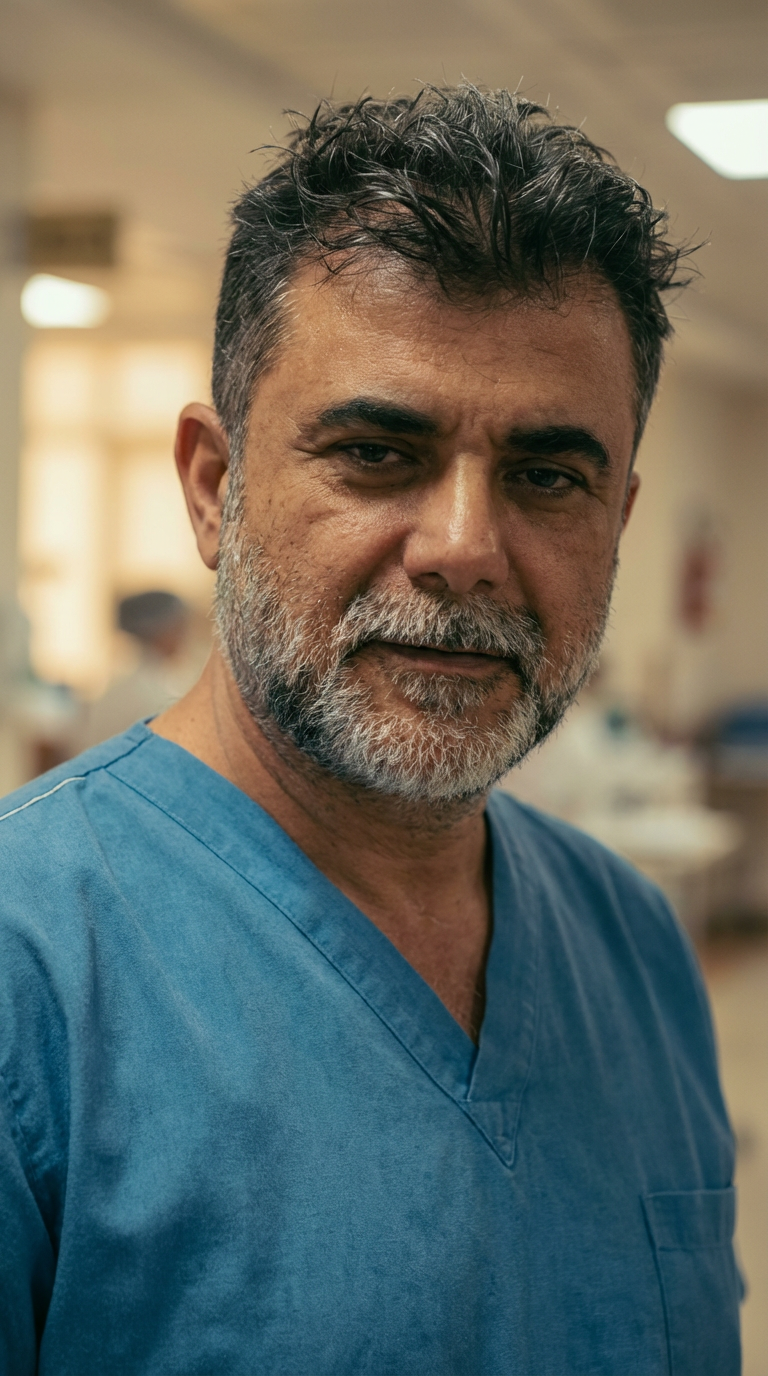 Dr. Cesar David Barbosa no Centro Cirúrgico